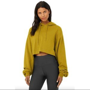 Alo Bae Hoodie in Chartruese